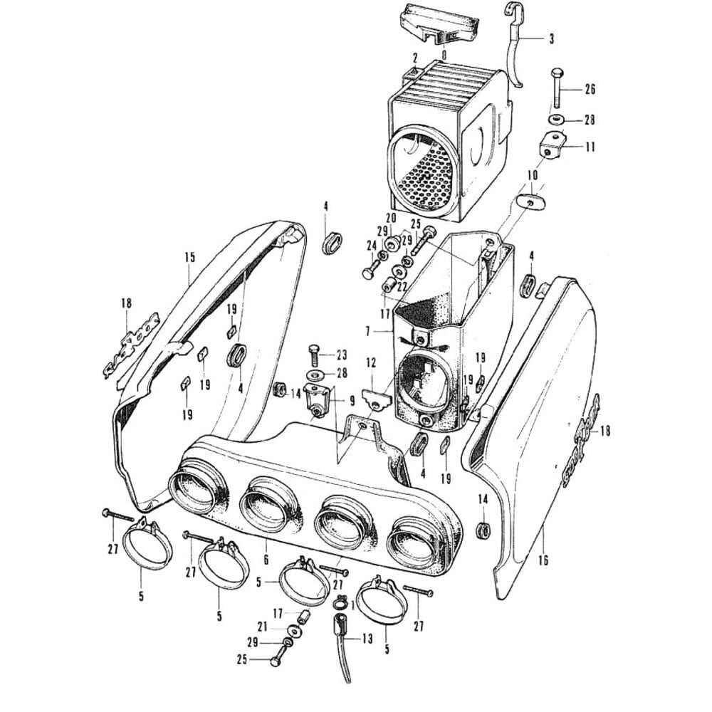 Honda CB 500 Four K1 - Engine