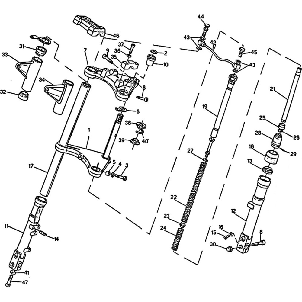 Moto Guzzi V 65 - Chassis