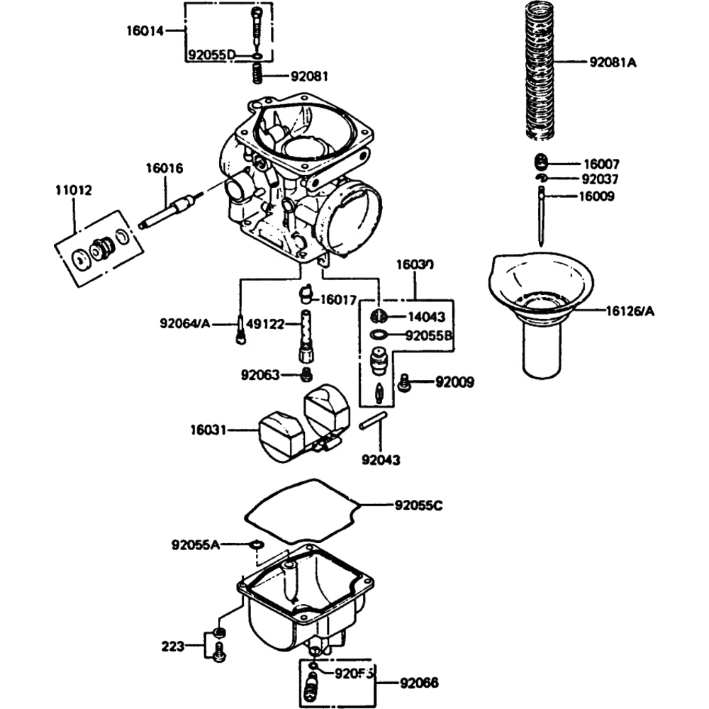 Kawasaki GPZ 550 Uni-Track -'86 - Engine