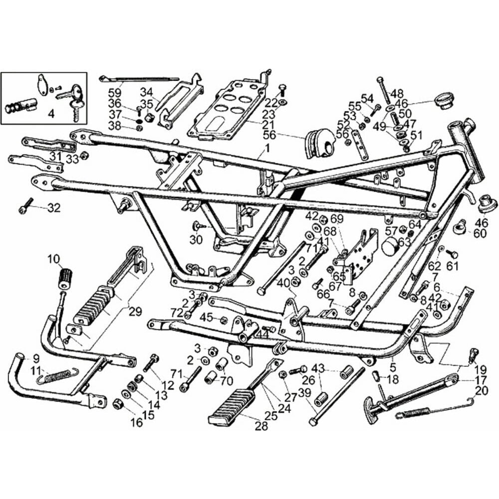 Moto Guzzi V 35 - Chassis