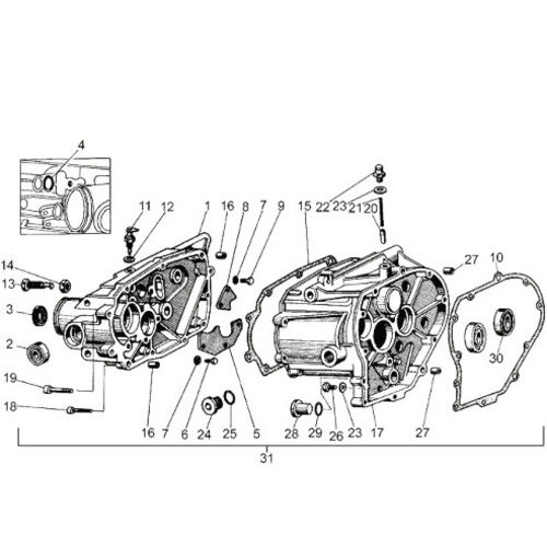 Moto Guzzi V 35 - Motore