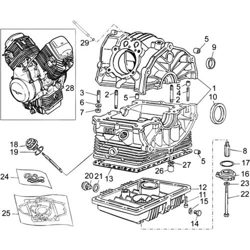 Moto Guzzi V 7 i.e. Classic - Motore