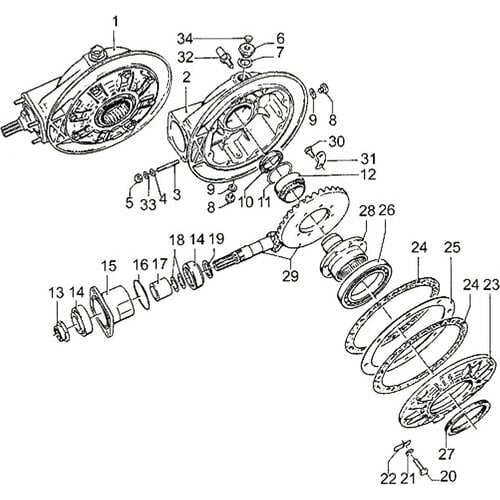 Moto Guzzi 1000 S - Engine
