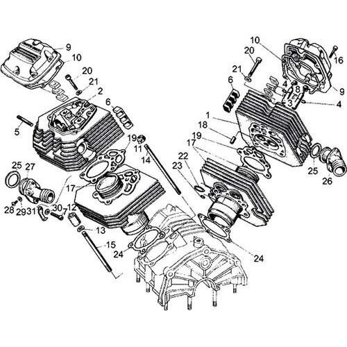 Moto Guzzi V 50 - Engine