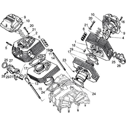 Moto Guzzi V 35 Imola - Motore