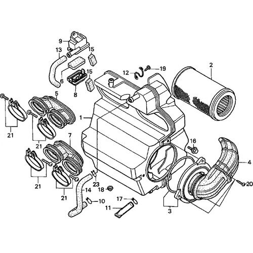 Honda CB 600 F Hornet -'01 - Engine