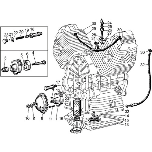 Moto Guzzi V 35 - Engine