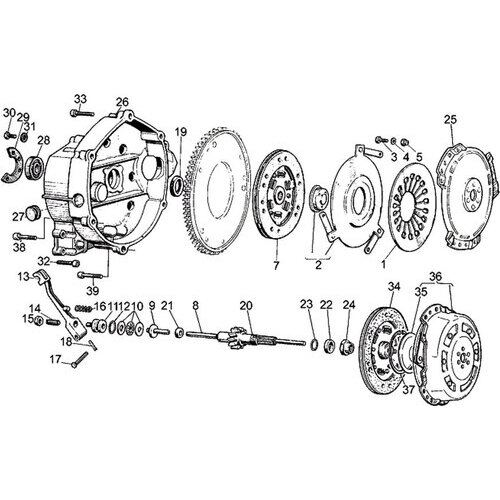 Moto Guzzi V 35 C - Engine