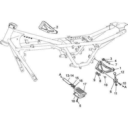 Moto Guzzi V 7 i.e. Cafè - Chassis