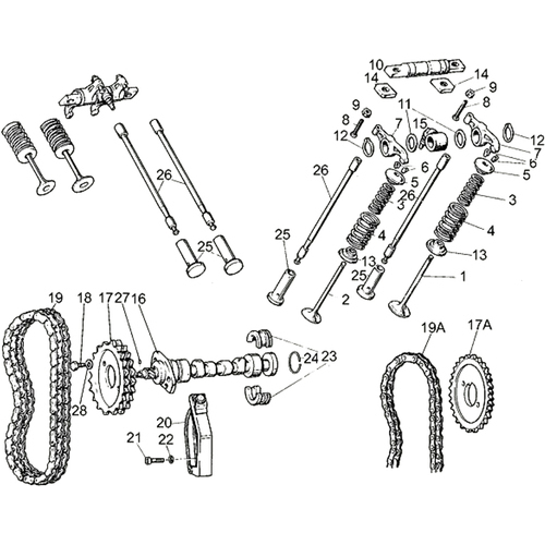 Moto Guzzi V 35 II - Engine