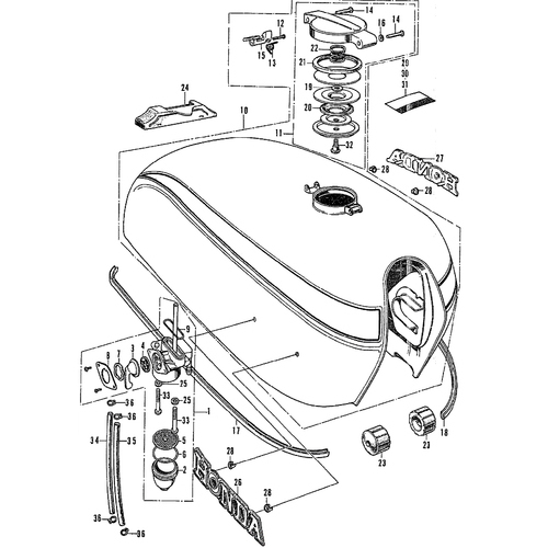Handa CB 750 Four K2 - Body
