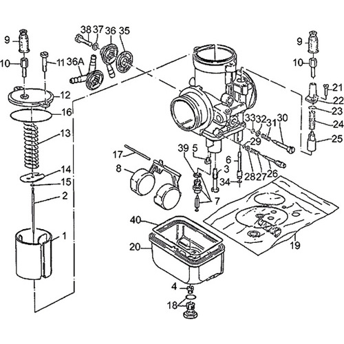 Moto Guzzi V 65 Florida - Engine