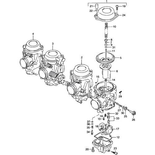 Suzuki GSX-R 1100 W '95- - Motore