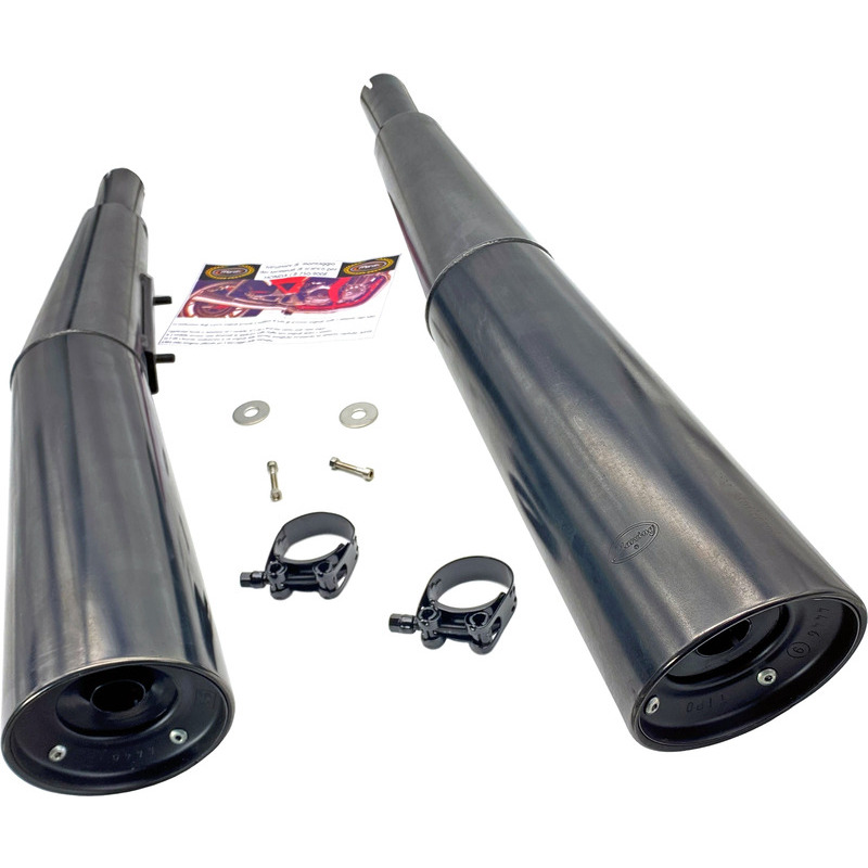 Auspuff Schalldämpfer Honda CB 900 F2 Bol d'Or Marving Master schwarz paar