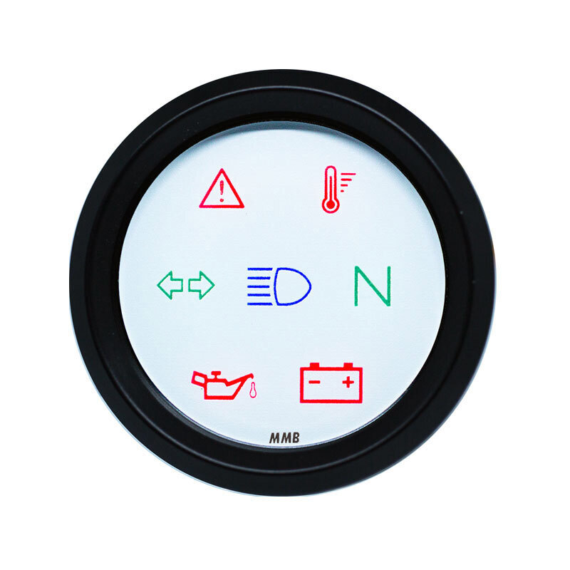 Control lights unit MMB body black dial white