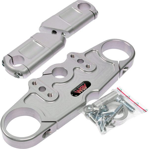 Fork bridge Ducati 900 Super Sport Superbike conversion kit ABM grey