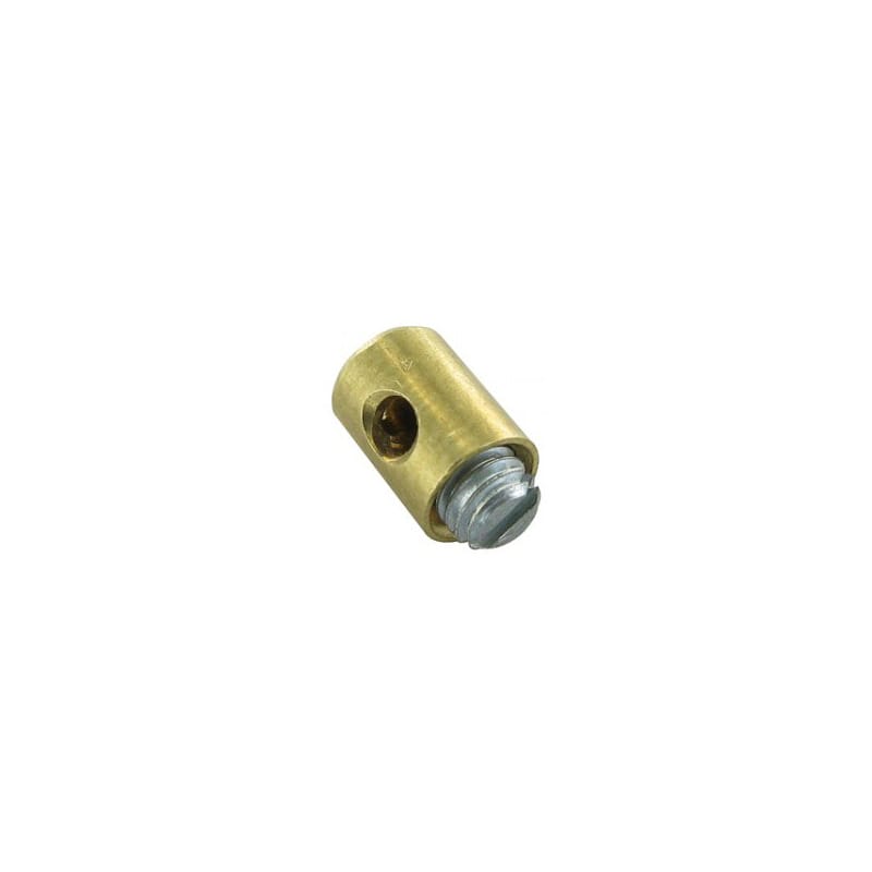 Domino-Tommaselli Cable locking nipple to screw throttle 5.5x7.5mm brass