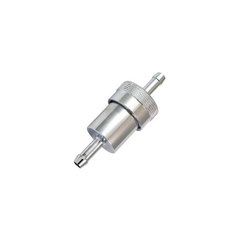 Emgo Fuel filter 6mm alloy grey