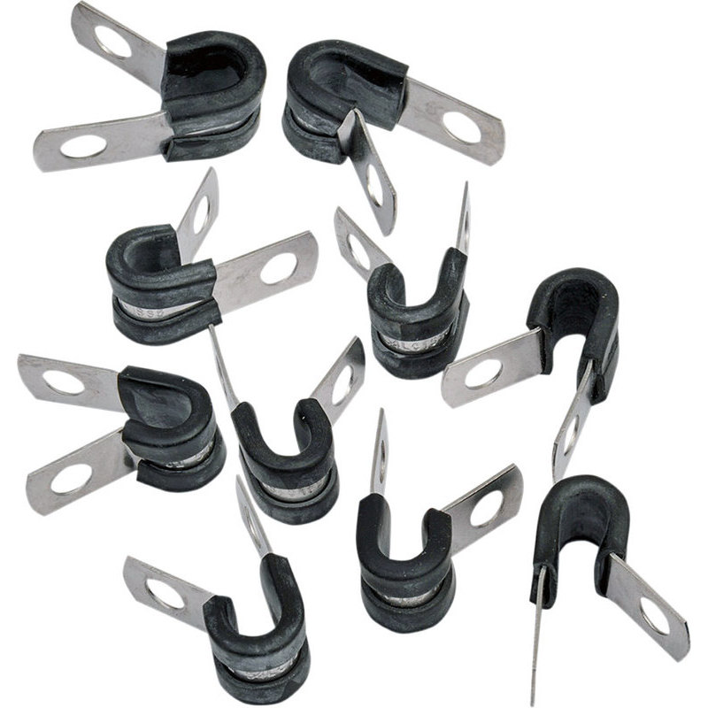 P-clip 5mm stainless set 10pc