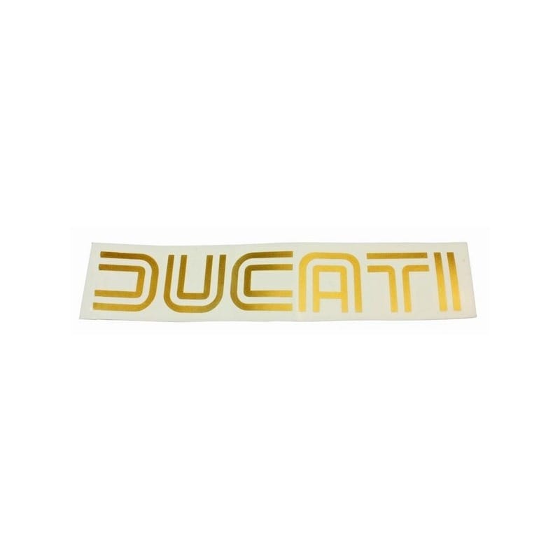 Aufkleber Ducati '70 gold