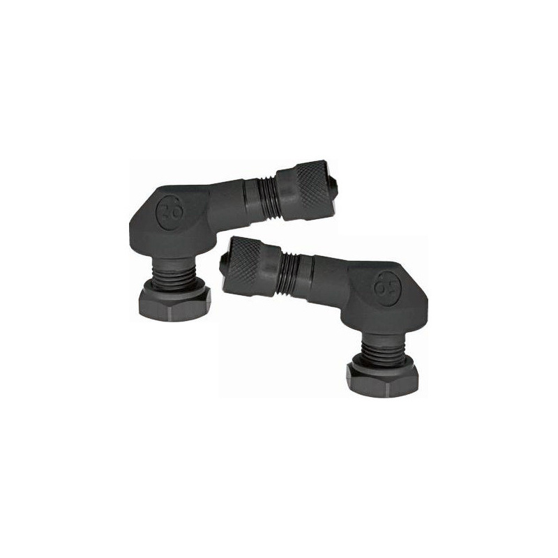 Motorrad Reifen Ventil 11.3mm 90° Ariete Schwarz Paar