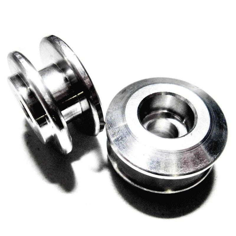 Swingarm bobbins M8 Classic grey pair