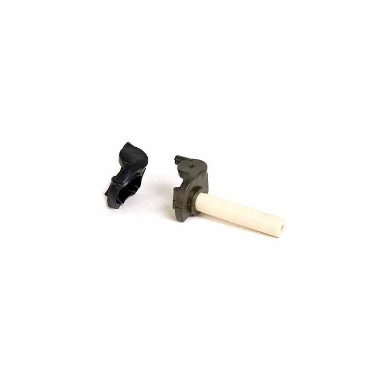 Gasgriff 22mm einzugig Cross schwarz