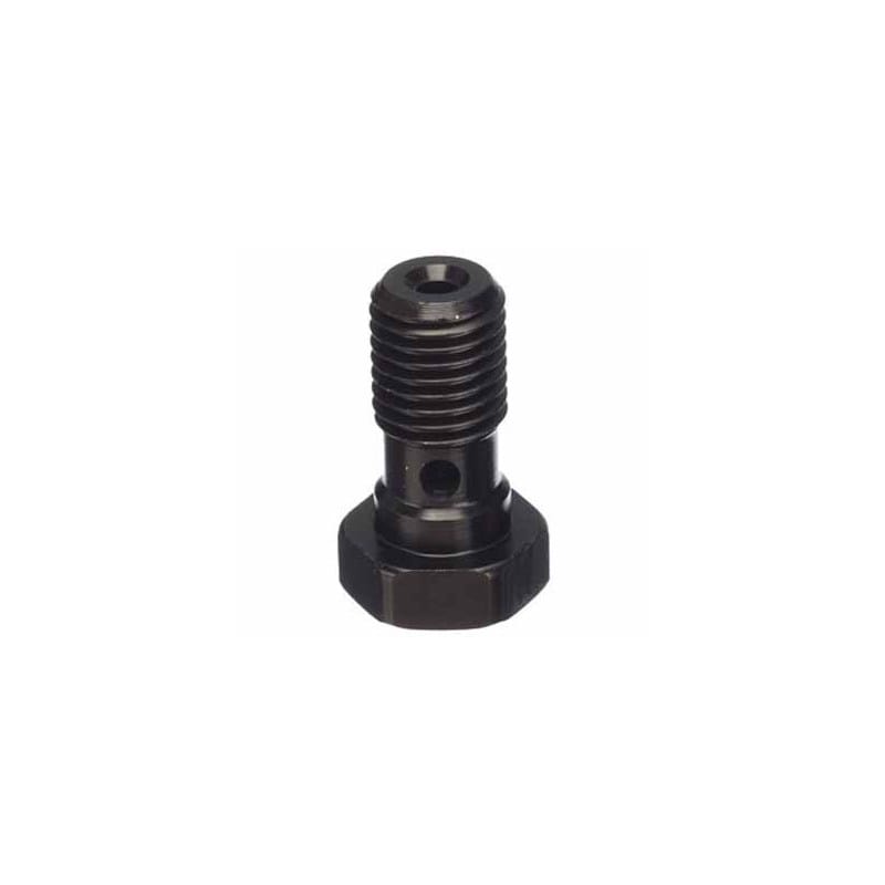 Hohlschraube M10x1 einfach flachkopf stahl schwarz