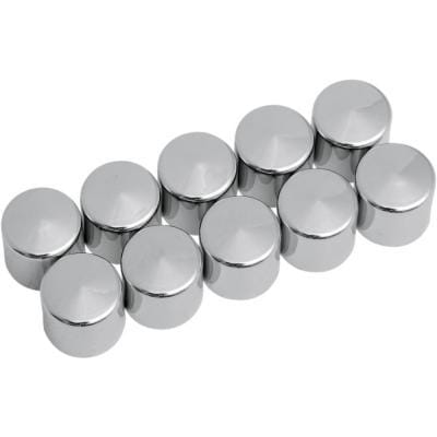 Hexagonal head bolt cover M5 plastic chrome set 10pc