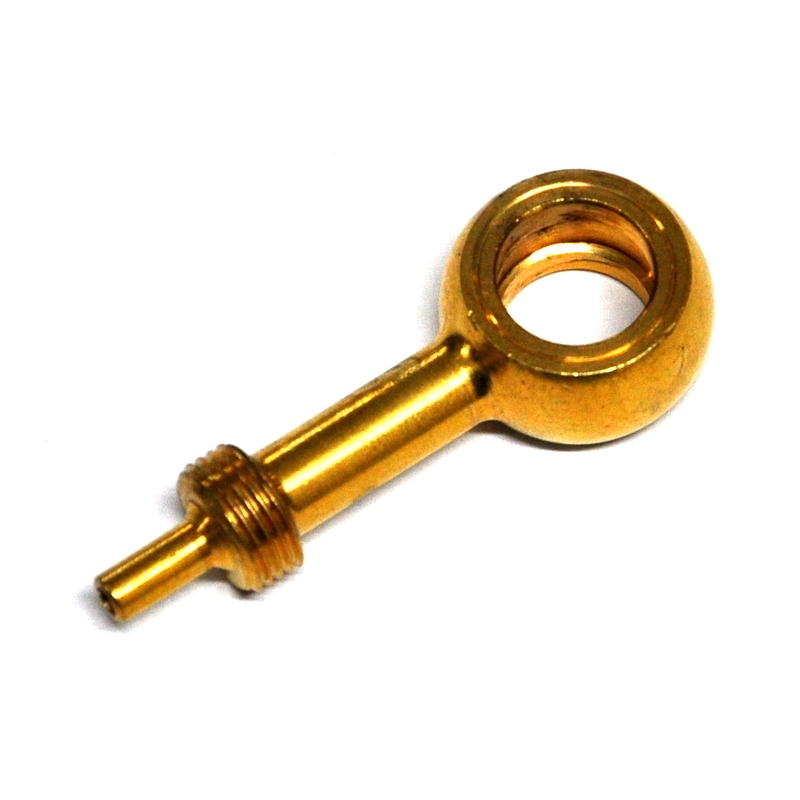 Banjo bolt fitting 10mm Allegri straight long alloy gold