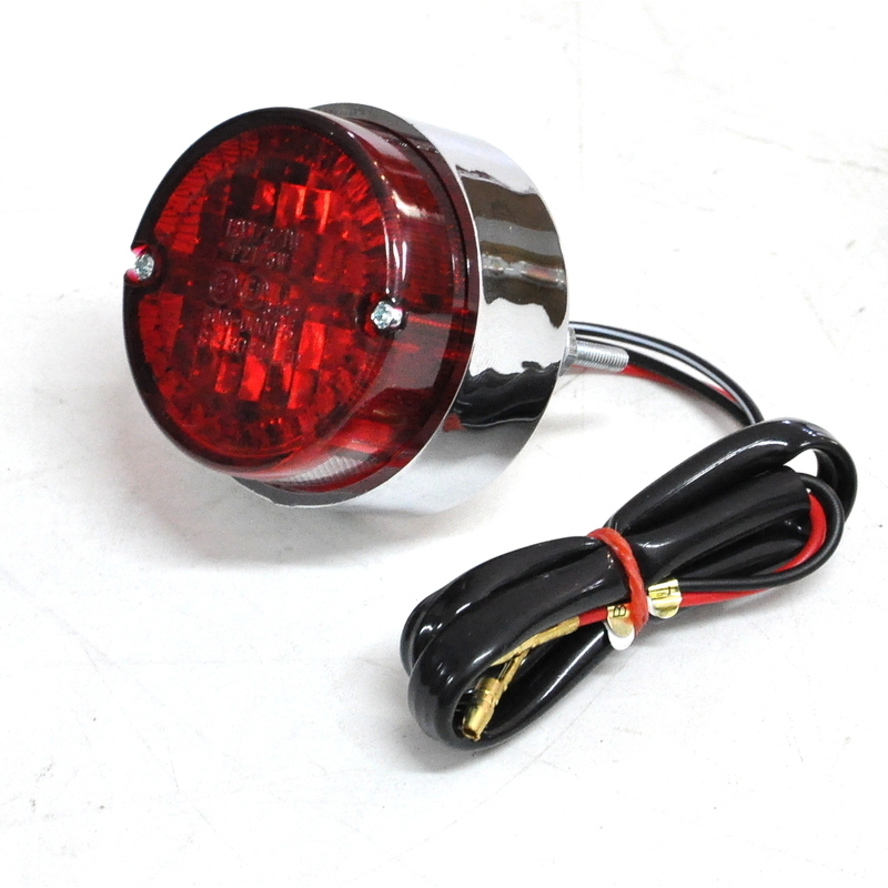 Halogen tail light Round chrome