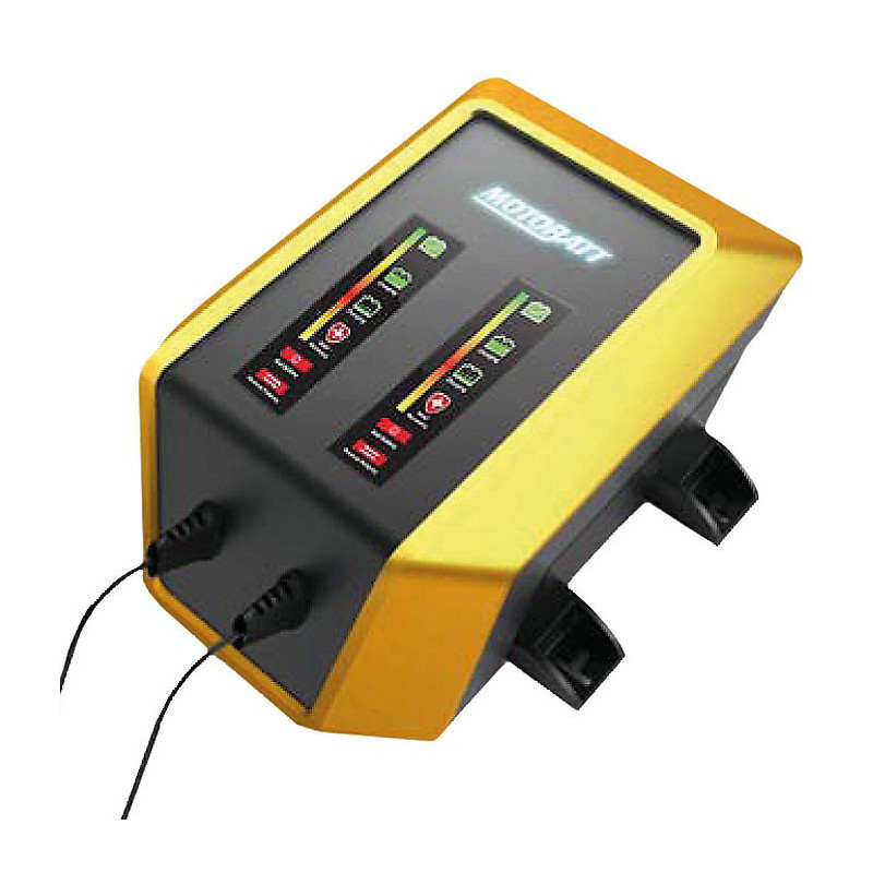 Battery charger Motobatt 2x12V-2Ah