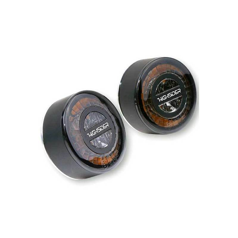 Led winkers Highsider Rocket black smoked pair