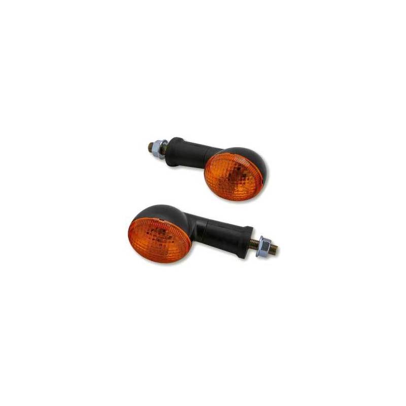 Shin Yo Halogenblinker Oval mini lang schwarz paar