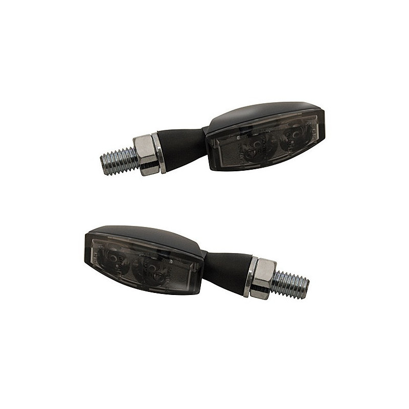 Led winkers Highsider Blaze black matt smoked pair