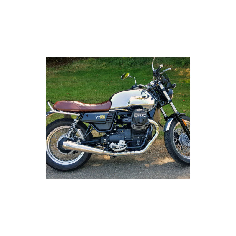 Auspuff Schalldämpfer Moto Guzzi V 7 i.e. III Mistral konisch kurz paar