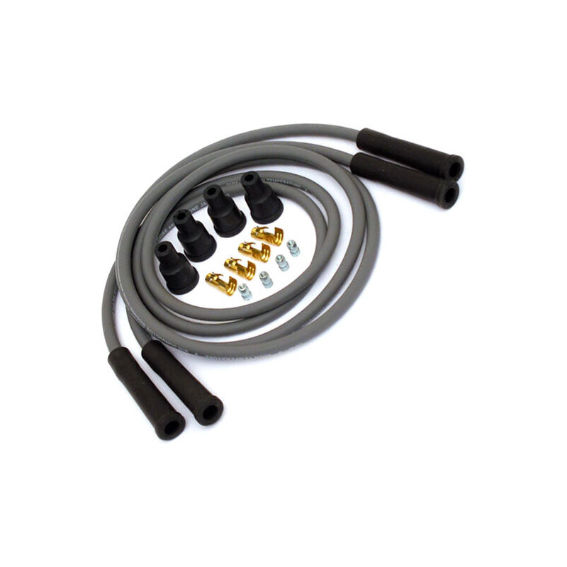 Ignition cable 8mm kit Dynatek grey suppression 2 cylinders