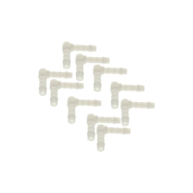 Fuel hose joint 10mm plastic 90° set 10pz