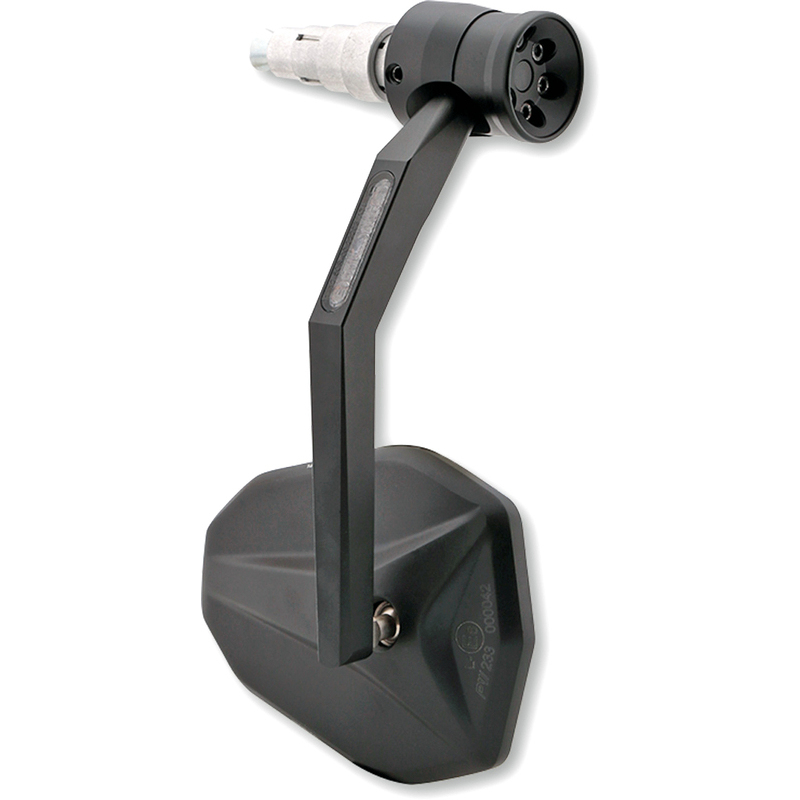 Rearview mirror bar-end Highsider Montana Rim winker combo black