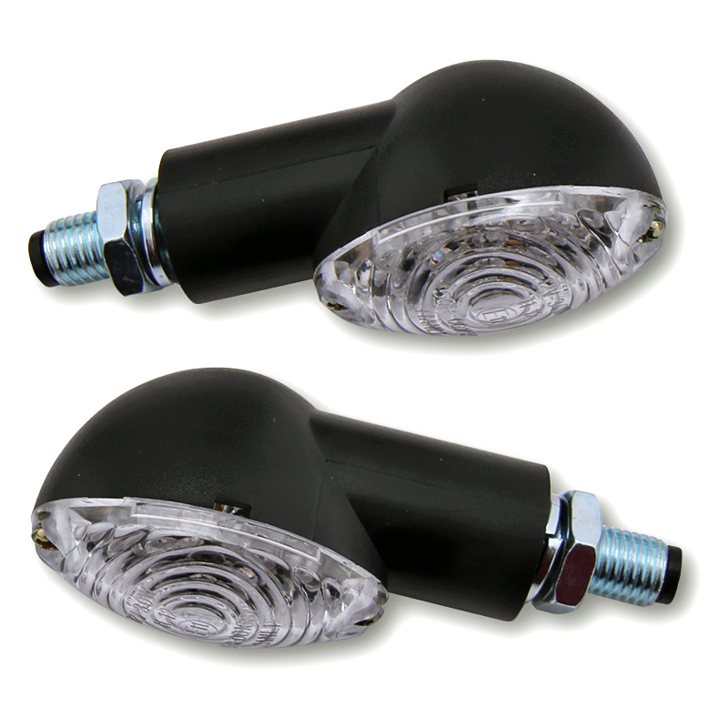 Shin Yo Led winkers Cat-Eye black matt pair
