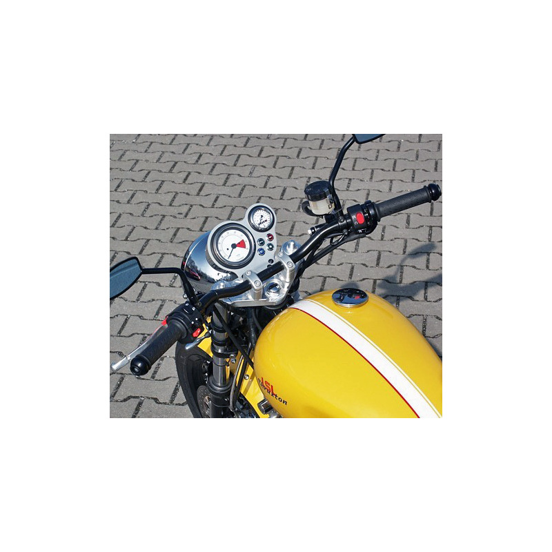 puente de horquilla triumph thruxton 900 kit de conversion superbike lsl gris
