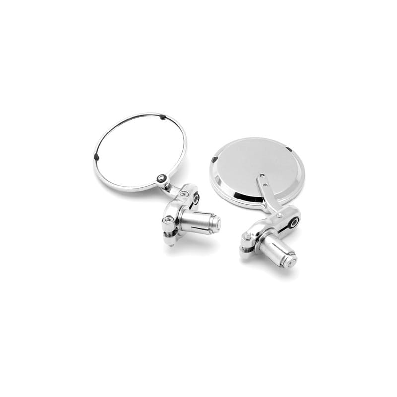 Rearview mirror bar-end Cafe Racer pair polish