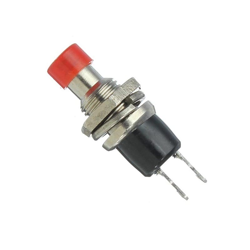 Button to screw 8mm red