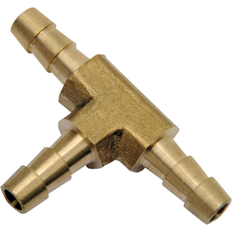 Fuel hose joint T 8mm brass