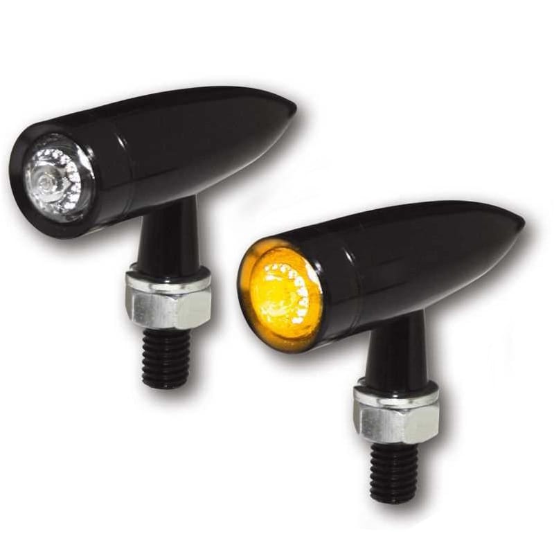 Led winkers Highsider Mono Bullet black pair