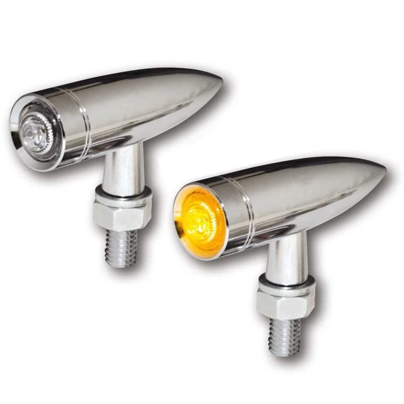 Led winkers Highsider Mono Bullet chrome pair