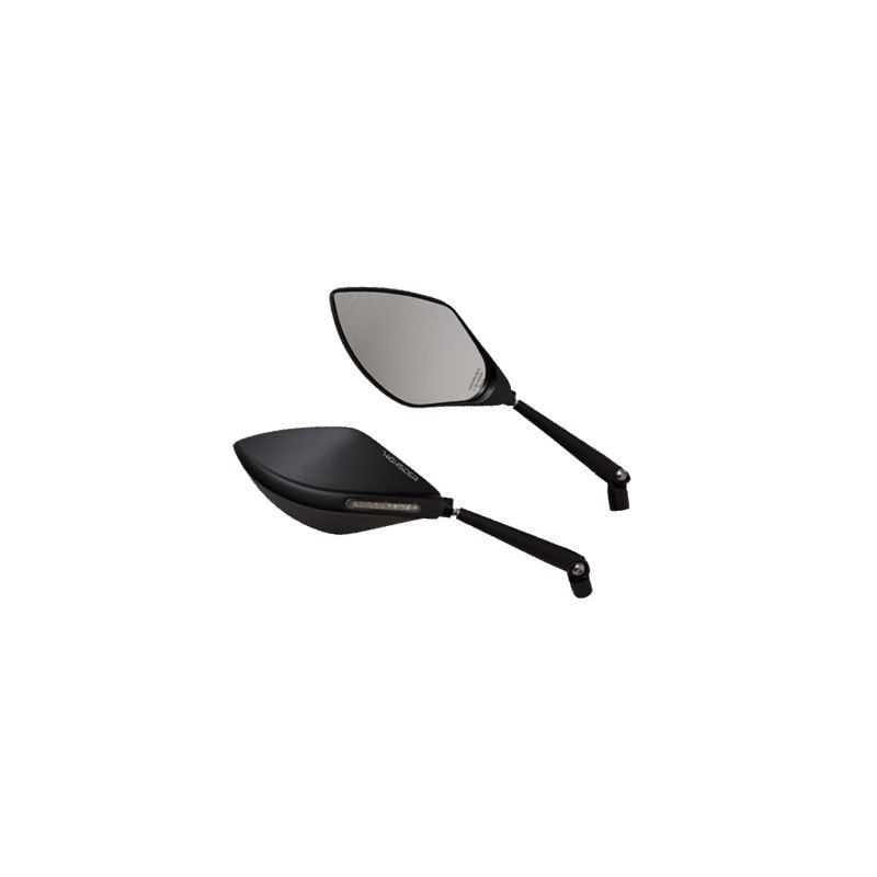 espejo retrovisor highsider super sport intermitentes combo negro par