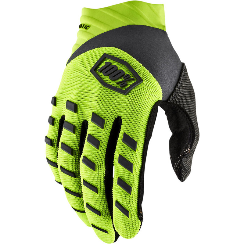 Motorcycle gloves 100% Airmatic yellow