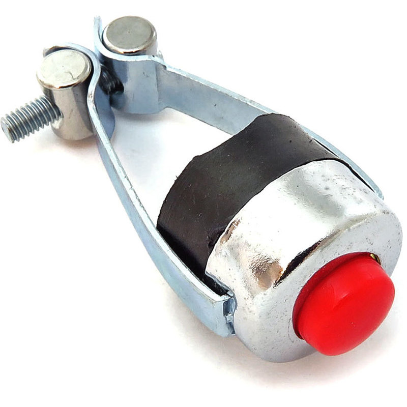 Button with clamp 22mm red