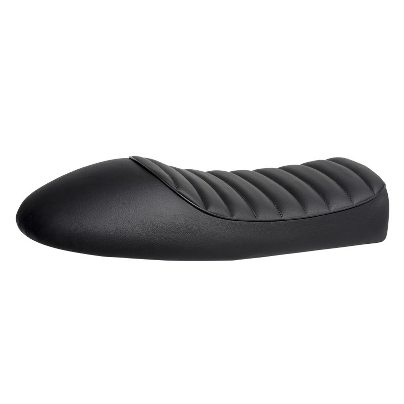 Universal motorcycle complete seat Tuck N' Roll black
